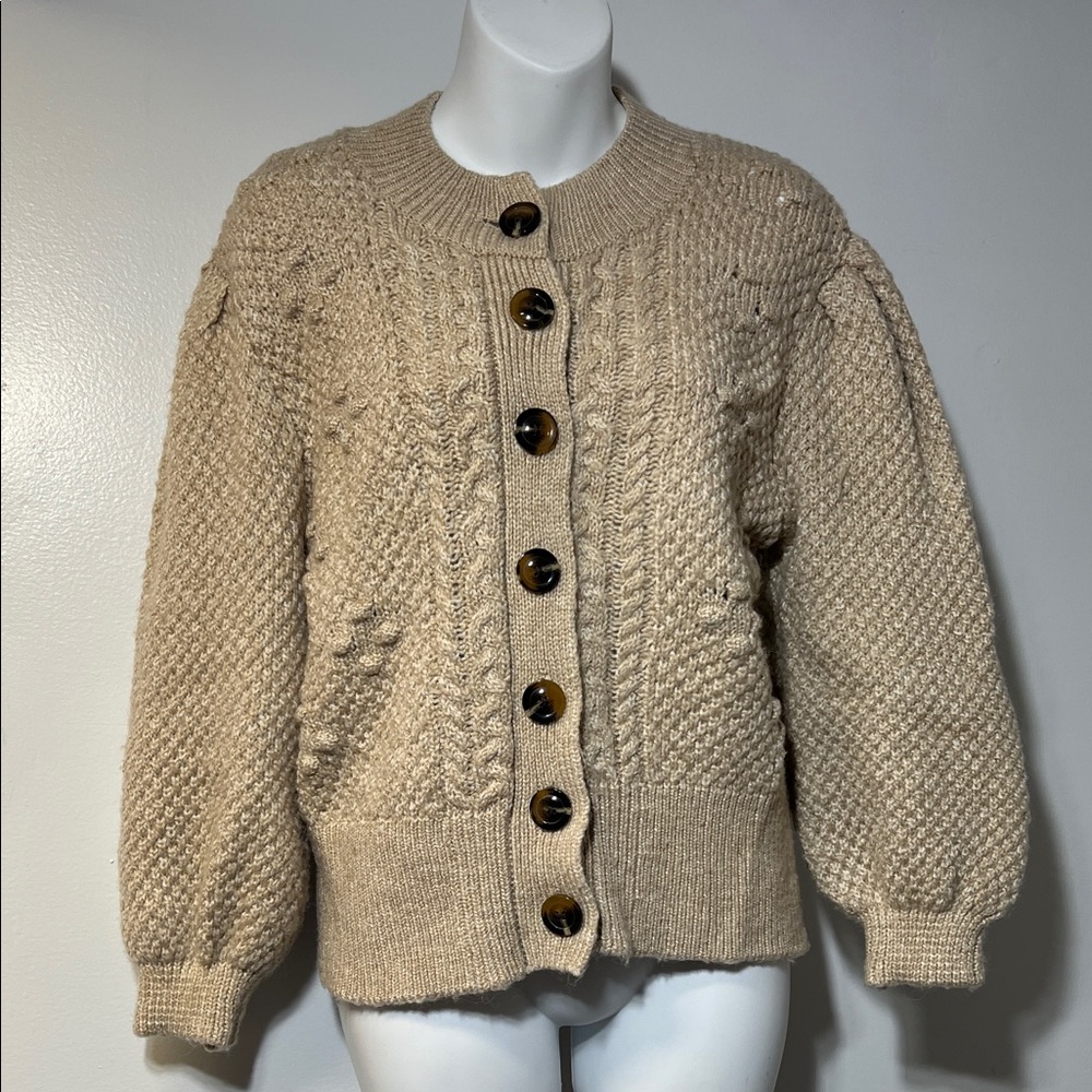Women's Tan Knit Sweater